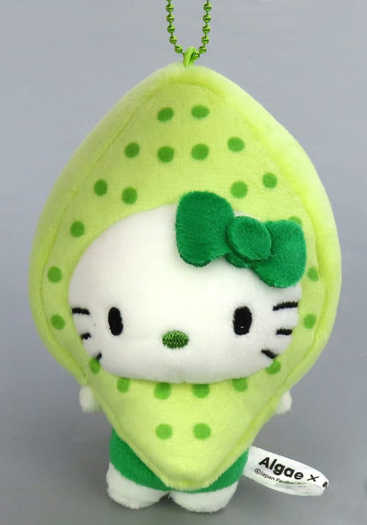 Sanrio Hello Kitty Mascot Keychain EXPO2025 Osaka Kansai Expo Hello Kitty x Algae - Mitsubishi Corporation Fashion