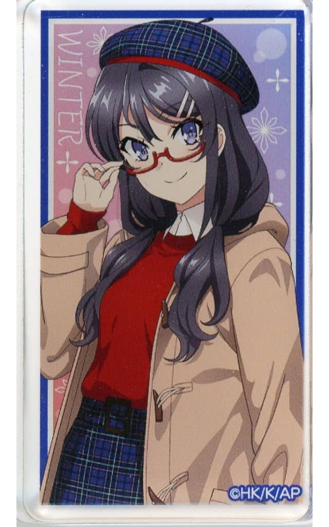 Rascal Does Not Dream Mai Sakurajima Kuji Kore Travel Fashion Style Acrylic Block