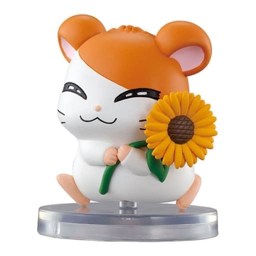 Hamtaro Hamster Desktop Figure Vol.3 Capsule Toy Hamtaro Himawari Ver. - Bandai