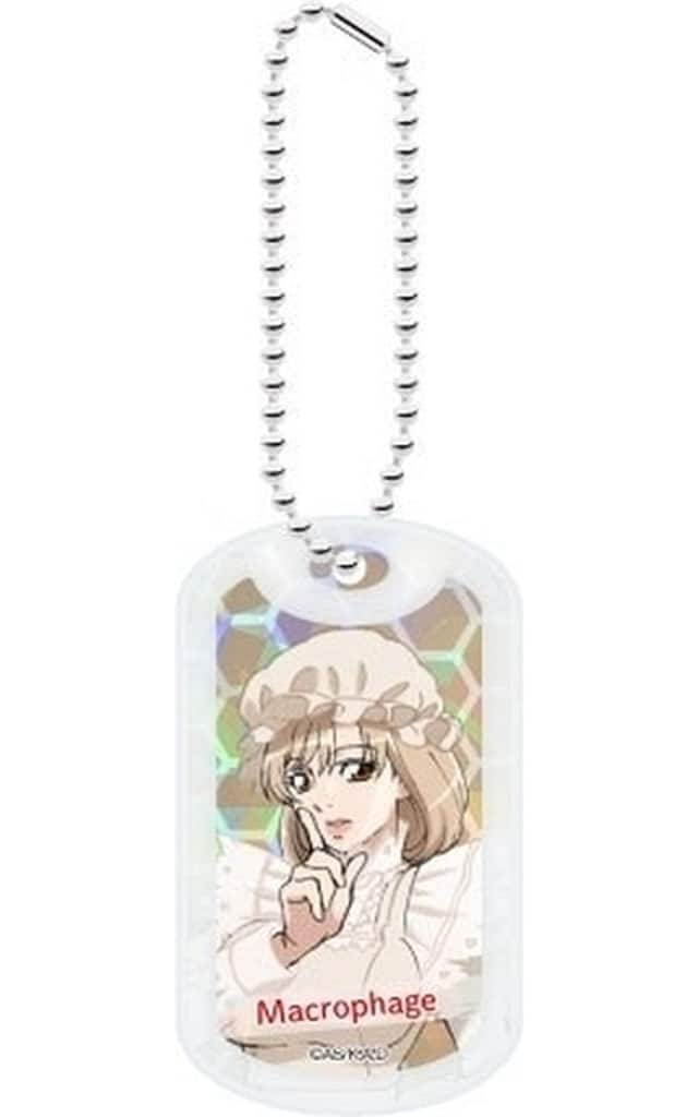Cells at Work! Macrophage Acrylic Dog Tag Keychain Used