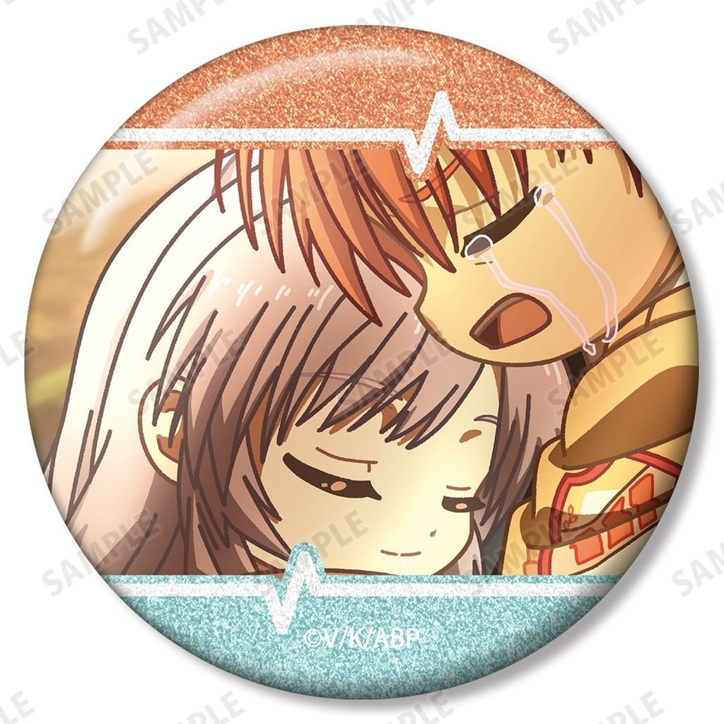 Angel Beats! Kanade Tachibana & Yuzuru Otonashi Trading Yurukoma Glitter Can Badge Pre-owned - Arma Bianca