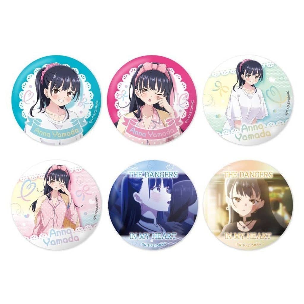 The Dangers in My Heart Anna Yamada Trading Can Badge Box Set of 6