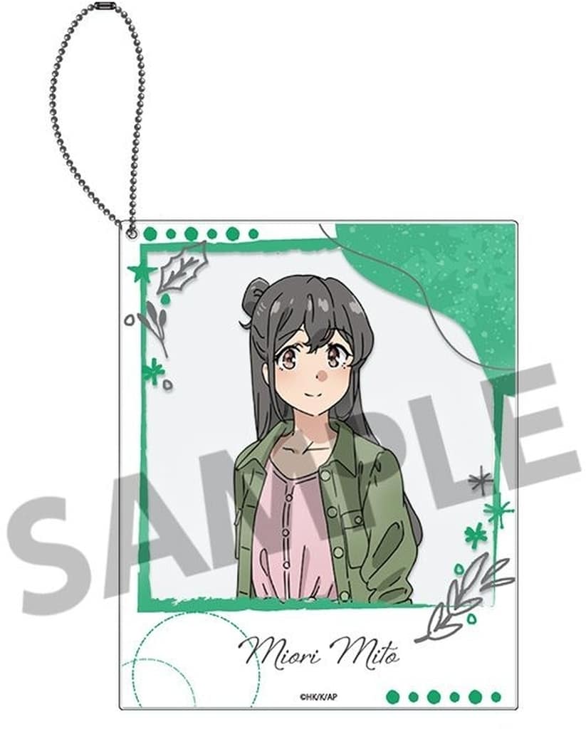 Rascal Does Not Dream Miori Mito Polaroid-Style Acrylic Keychain - Hobby Stock
