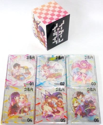 No Game No Life First Production Edition Complete 6-Volume Anime Video Set with Toranoana Storage Box