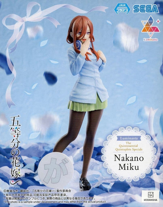 The Quintessential Quintuplets Miku Nakano Luminasta Figure - SEGA