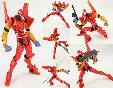 Neon Genesis Evangelion Evangelion Unit-02 Revoltech Yamaguchi No.006 13-Piece Figure Set - Kaiyodo