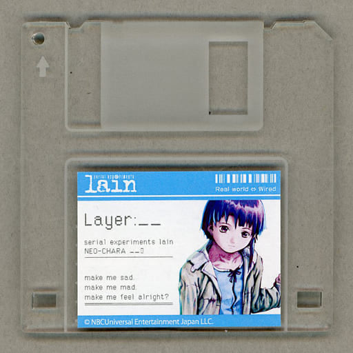 Serial Experiments Lain Lain Iwakura DMM Scratch! NEO-CHARA Acrylic Keychain - DMM.com