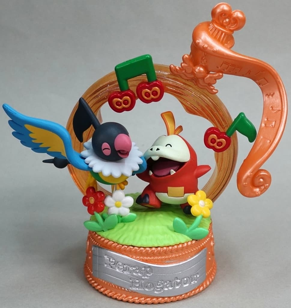 Pokémon Pop Melody Perappu & Hogeta Fuecoco Re-Ment Trading Figure - Re-Ment