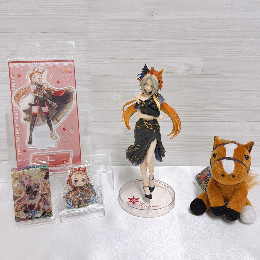 Orfevre Special Fan Set - Special Set from Umamusume Pretty Derby (S Size Plush)