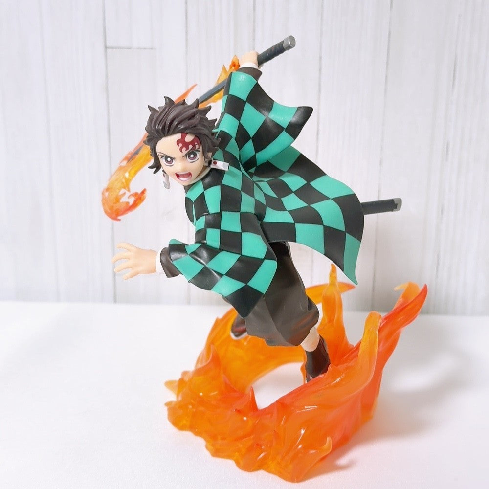 Tanjiro Kamado & Akaza Xross Link Figure and Acrylic Stand Set - Demon Slayer: Kimetsu no Yaiba 2025, Used - image 2