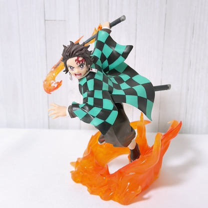 Tanjiro Kamado & Akaza Xross Link Figure and Acrylic Stand Set - Demon Slayer: Kimetsu no Yaiba 2025, Used - image 2