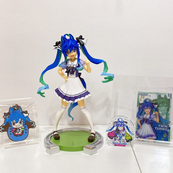 Twin Turbo Lot - Figure, Mascot, Acrylic Stand & Wafer Card - Umamusume: Pretty Derby (4 Items)