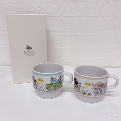 Kyoto Racecourse 100th Anniversary Arita Porcelain Mug Cup Set - Triple Crown Horse Design (Limited 100 Sets)