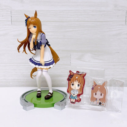 Grass Wonder 3-Item Set - Banpresto Figure, Rubber Mascot & Acrytts Charm (Umamusume: Pretty Derby)