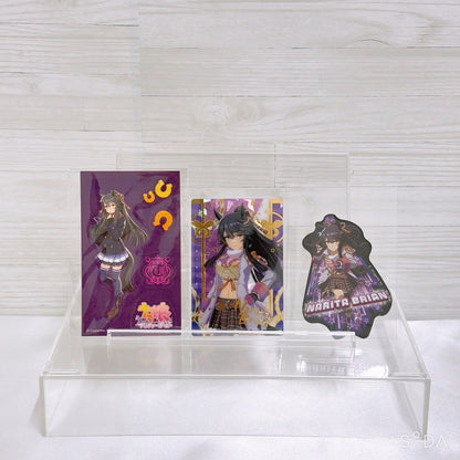 Narita Brian Collectible Set - Plush, Acrylic Stand, Charm, Stickers & Card (Umamusume Pretty Derby)