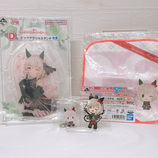 Curren Chan 4-Item Set - Big Acrylic Stand, Mini Towel, Rubber Mascot & Charm - Umamusume: Pretty Derby