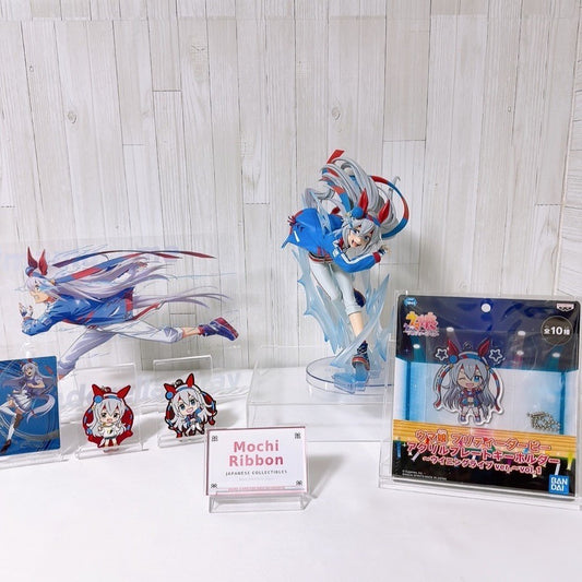 Tamamo Cross Special Fan Set - Umamusume Pretty Derby, 20 cm Figure and Acrylic Board