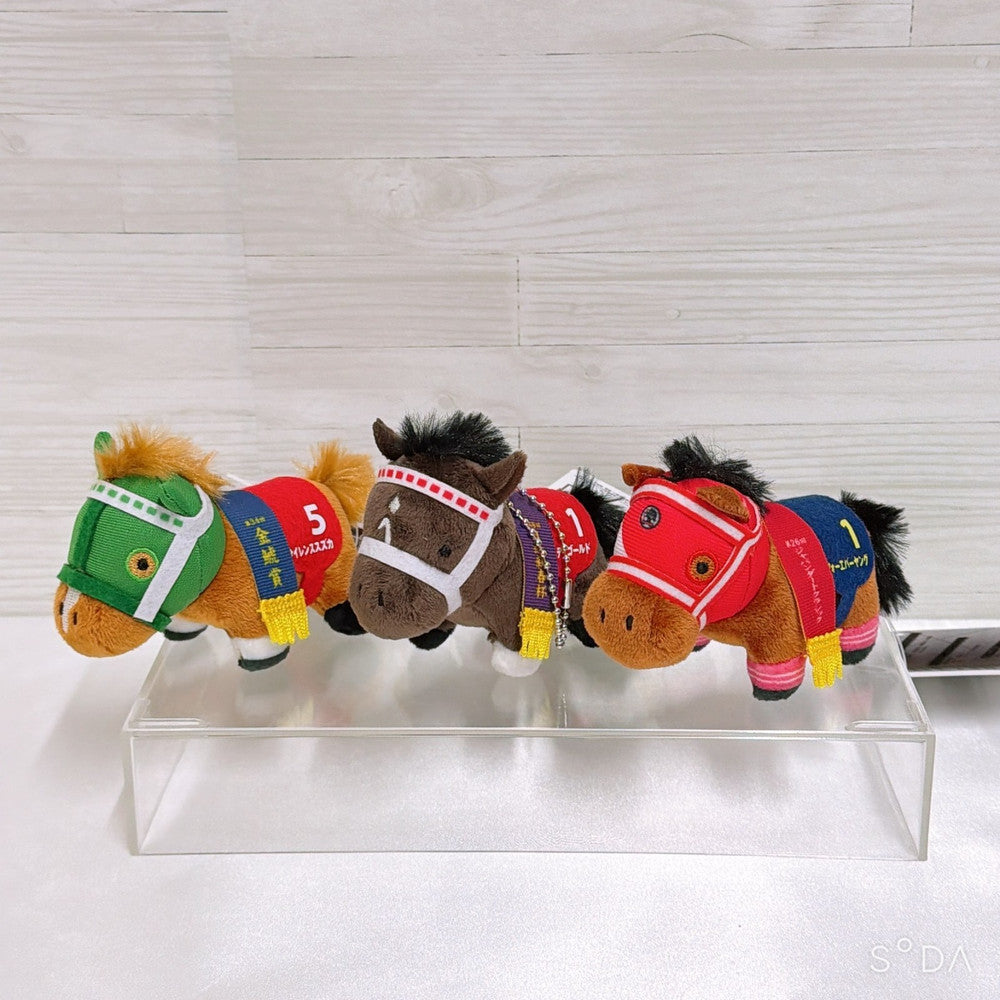 Stay Gold, Silence Suzuka & Forever Young Petit Mascot Ball Chain Set - Thoroughbred Collection (3 Items)