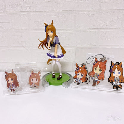 Grass Wonder Rare Set Figure and Acrylic Charm Rubber Strap Collection - 6 Items