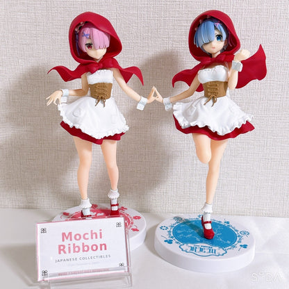 Rem and Ram SSS Figure Red Hood Set - Re:ZERO -Starting Life in Another World- 2018 Prize Figures