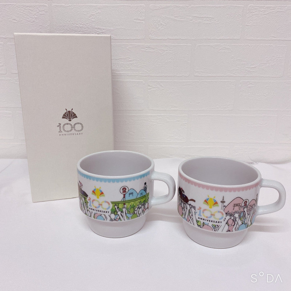 Kyoto Racecourse 100th Anniversary Arita Porcelain Mug Cup Set - Umamusume Pretty Derby Limited 100 Edition