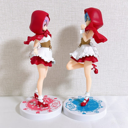 Rem and Ram SSS Figure Red Hood Set - Re:ZERO -Starting Life in Another World- 2018 Prize Figures - image 2