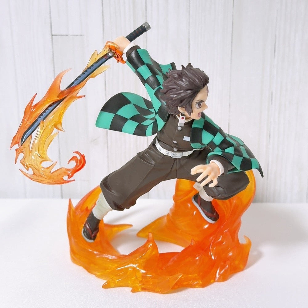 Tanjiro Kamado & Akaza Xross Link Figure and Acrylic Stand Set - Demon Slayer: Kimetsu no Yaiba 2025, Used - image 3