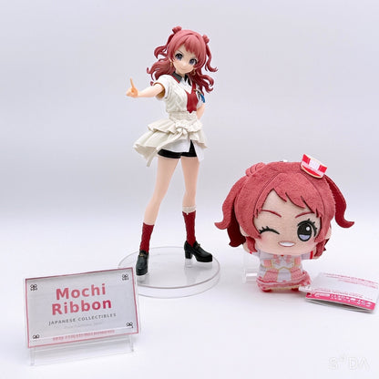 Saki Hanami Figure Plush Mascot Badge Set - Gakuen Idolmaster, 2 Items