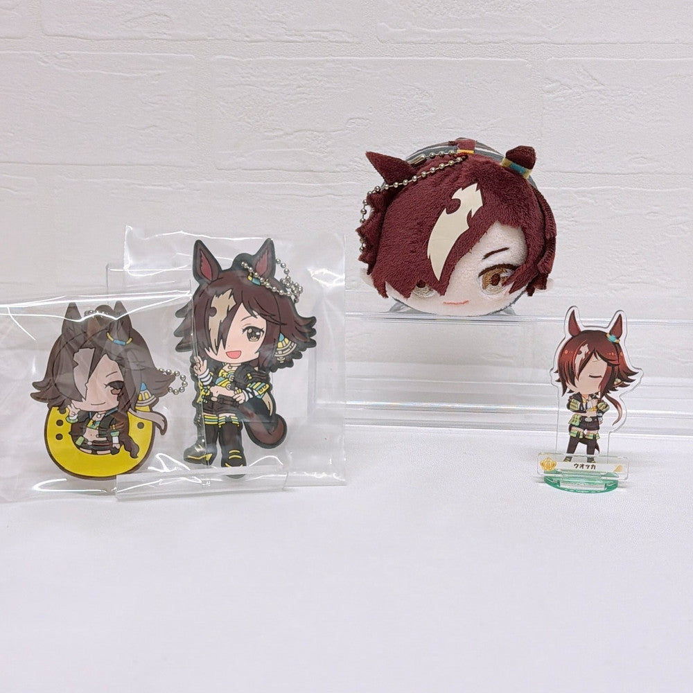 Vodka 4-Item Set (Plush, Mini Acrylic Stand, Rubber Mascots ×2) - Umamusume: Pretty Derby