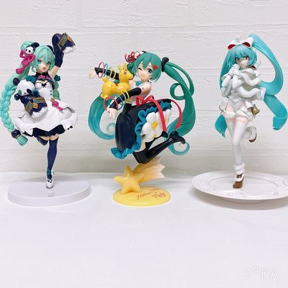 Hatsune Miku Figure Set of 3 - Rody AMP+ 39 Ver., Modern China & SweetSweets Noel (Prize Figures)