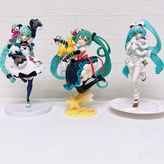 Hatsune Miku Figure Set of 3 - Rody AMP+ 39 Ver., Modern China & SweetSweets Noel (Prize Figures)