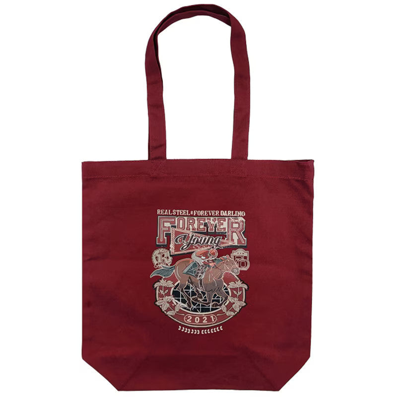 Forever Young Tote Bag - Umamusume Pretty Derby Kickboard x Horseshoe Collaboration Canvas