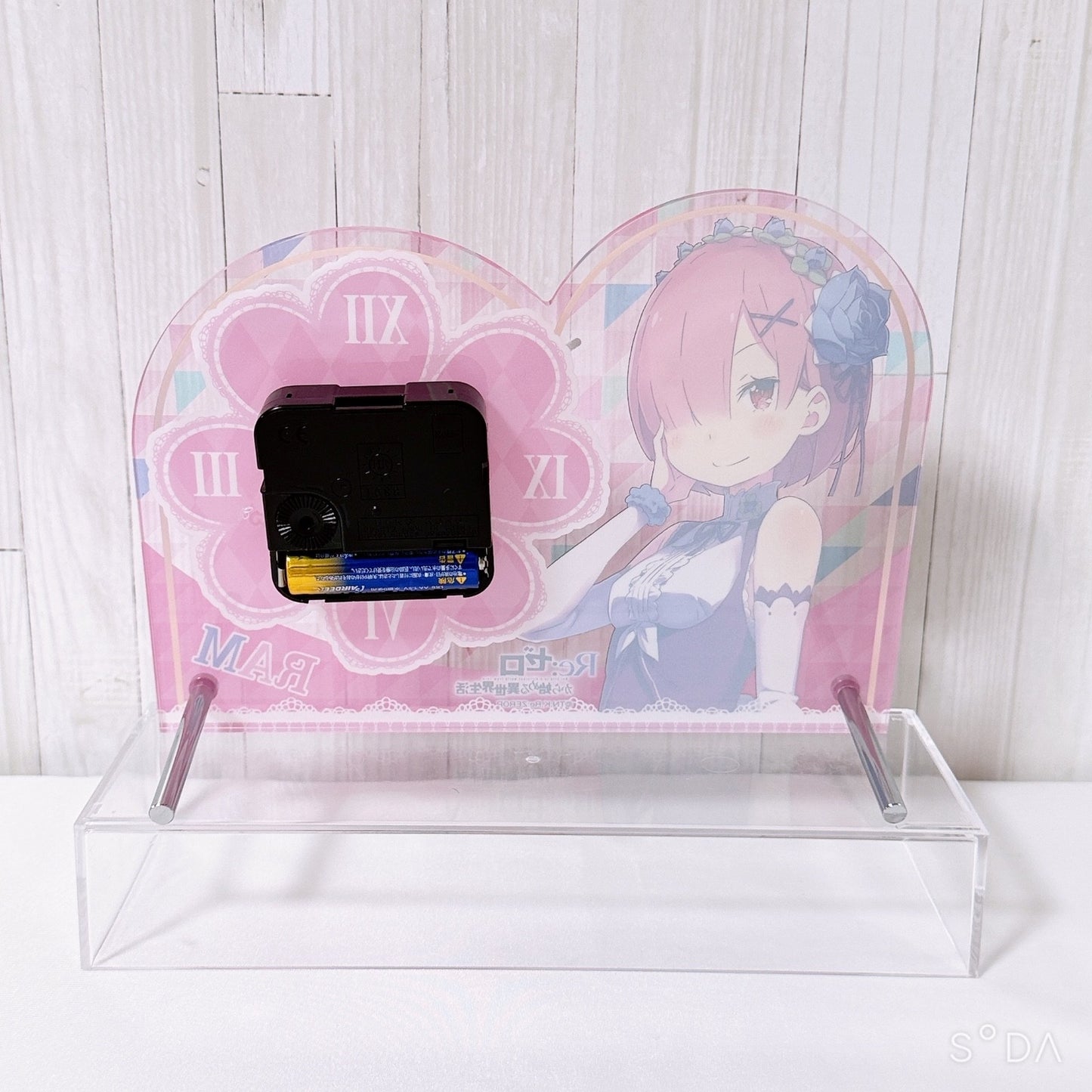 Ram & Rem Figure Acrylic Clock Keychain Set - Re:ZERO -Starting Life in Another World- (8 Items) - image 3