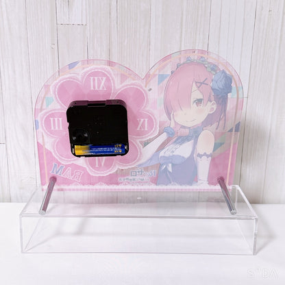 Ram & Rem Figure Acrylic Clock Keychain Set - Re:ZERO -Starting Life in Another World- (8 Items) - image 3