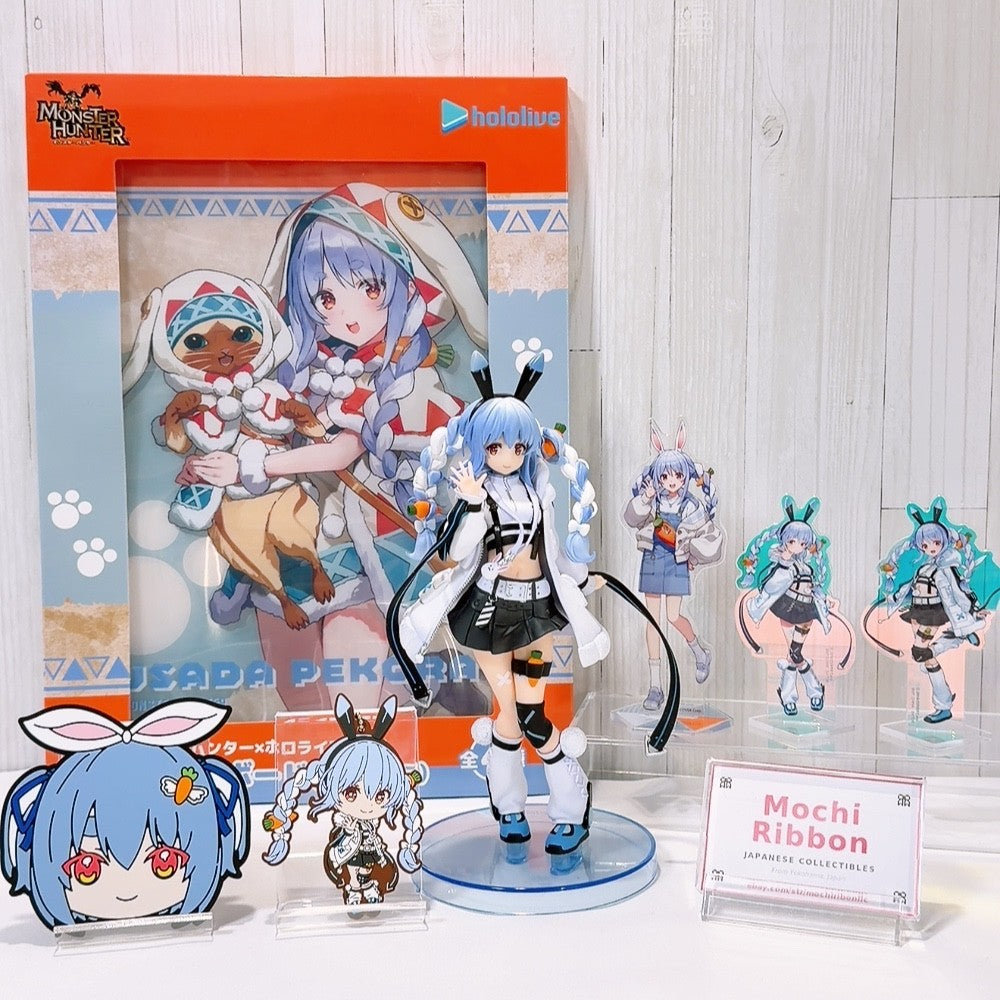 Usada Pekora Special Fan Set 7pc - Figure, Acrylic Stands, Charm & Coaster (Hololive)