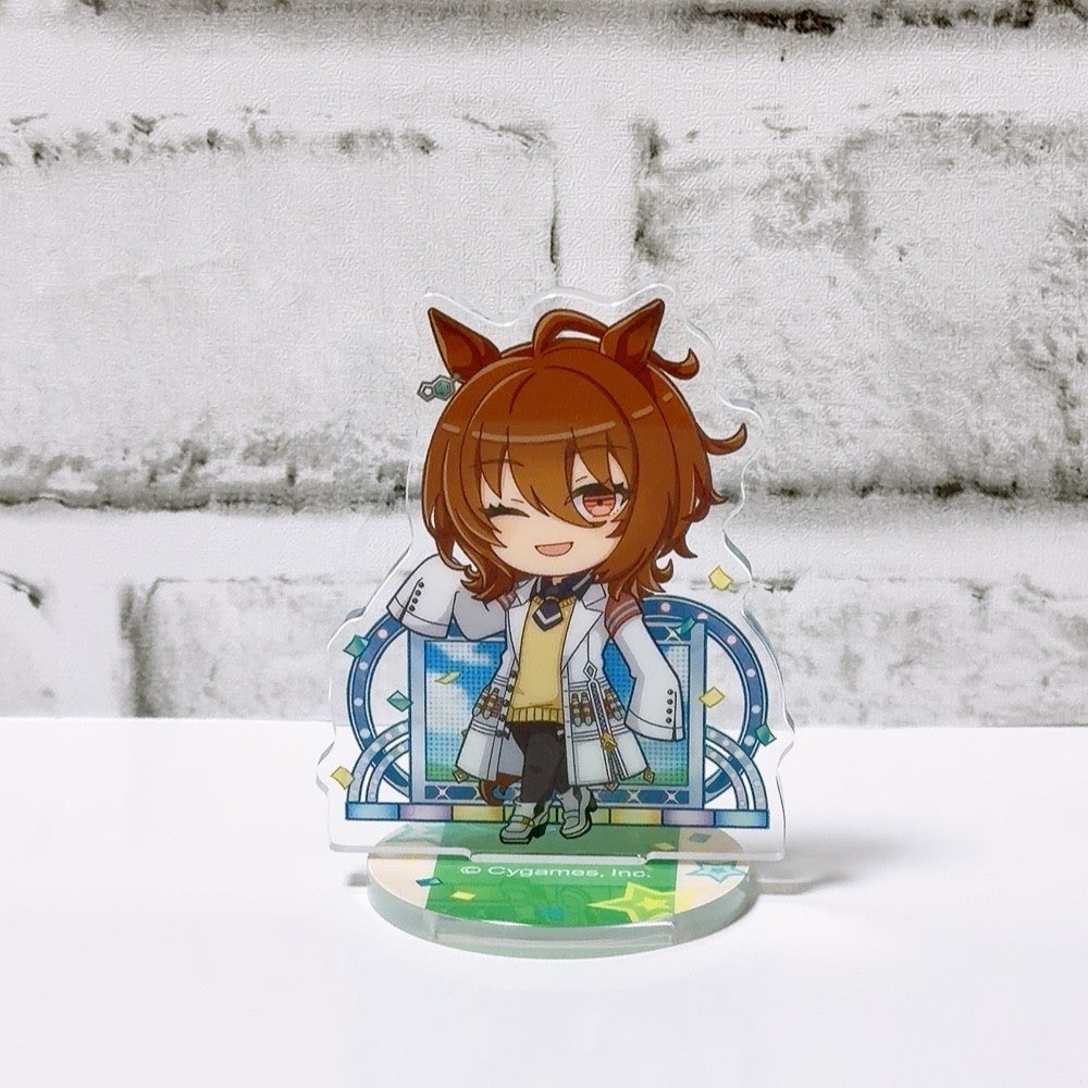 Agnes Tachyon 4pc Set - Uniform Figure, Acrylic Stand, Rubber Mascot & Wafer Card - Umamusume: Pretty Derby