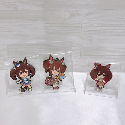 Hishi Akebono Rubber Mascot Keychain Set - 3 Types - Umamusume Pretty Derby