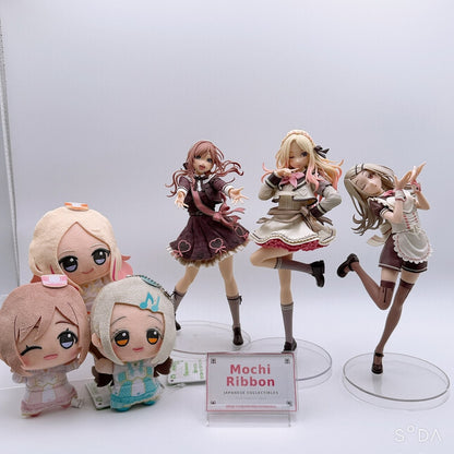 Gakuen Idolmaster Sweet Moment 6-Piece Figure and Plush Set - Rinami, Sena, and Hiro