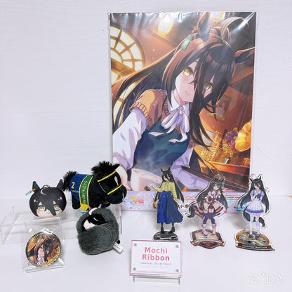 Manhattan Cafe 8-Item Set - Umamusume Pretty Derby Acrylic, Plush and Badge Bundle (Pre-owned)