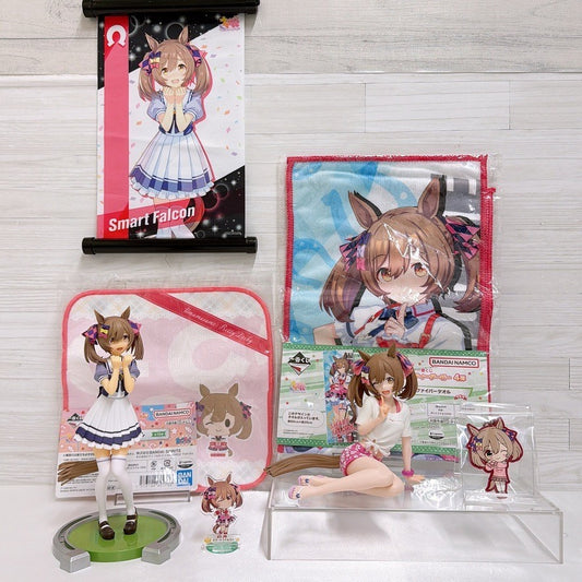 Smart Falcon Special Fan Set - Umamusume Pretty Derby SEGA and Banpresto Figures with Acrylic Stand