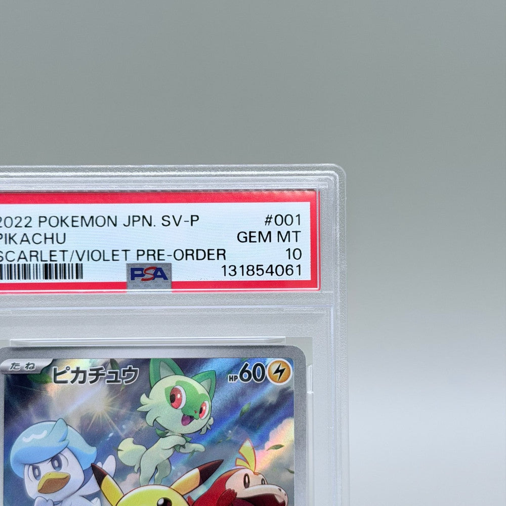 Pikachu PSA 10 Japanese Promo Card 001/SV-P - Pokémon Scarlet & Violet Pre-Order - image 3