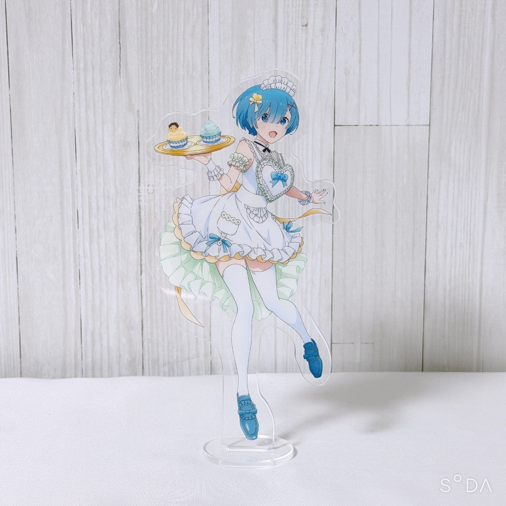 Re:Zero Rem Figure Acrylic Stand Rubber Strap 6-Piece Set - Taito Precious / Sega / Ichiban Kuji