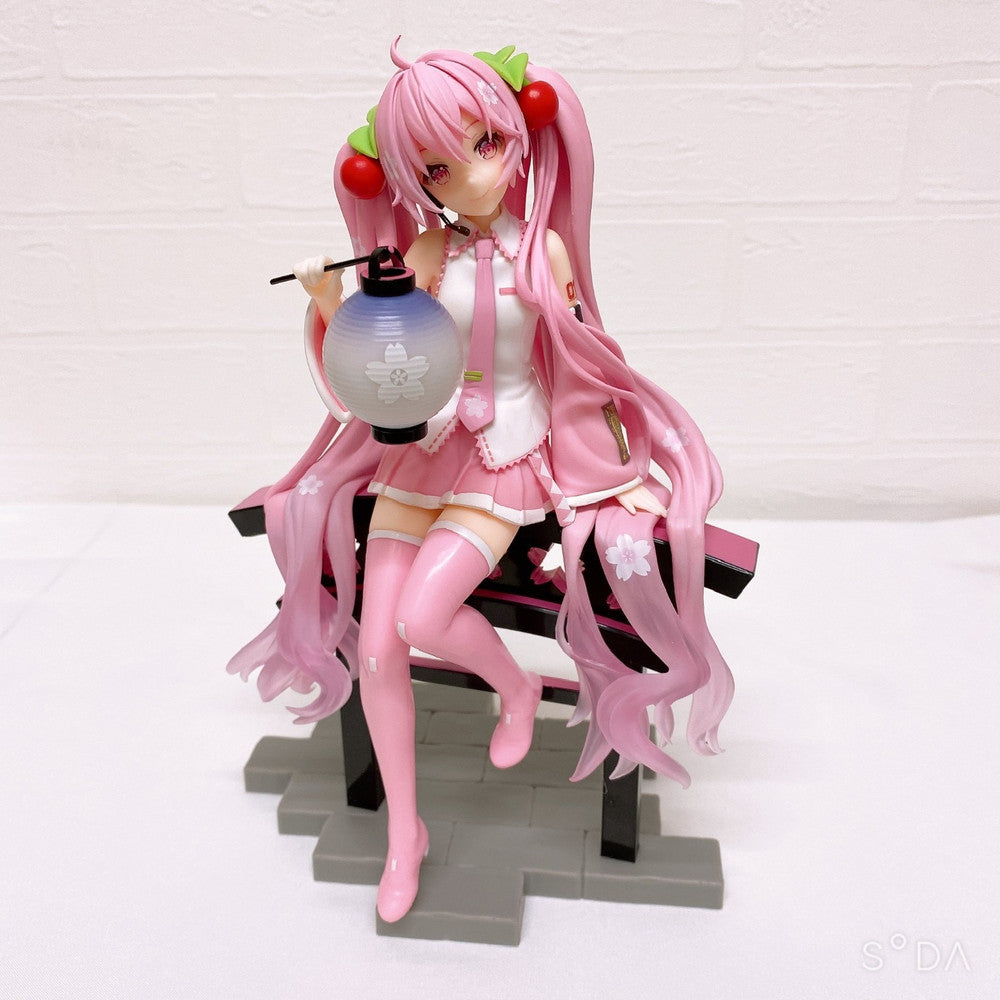 Sakura Miku Figure Set of 3 - Sakura Lantern, Noodle Stopper, Desktop Cute (No Box)