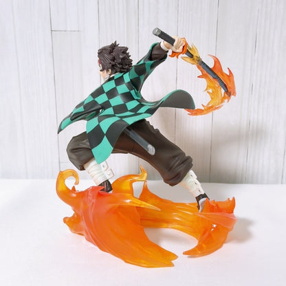 Tanjiro Kamado & Akaza Xross Link Figure and Acrylic Stand Set - Demon Slayer: Kimetsu no Yaiba 2025, Used - image 5