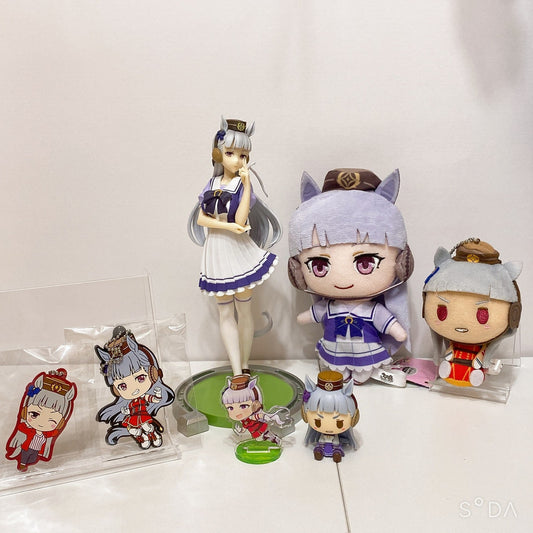 Gold Ship Plush & Mascot Set - Umamusume Pretty Derby 7-Item Set, Used Excellent
