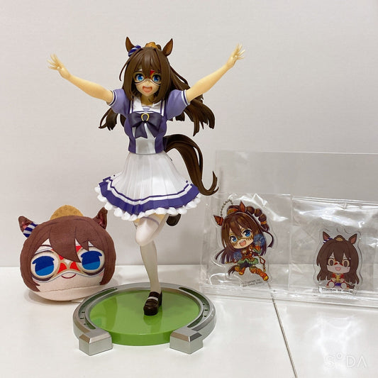 El Condor Pasa Figure, Plush and Acrylic Charm Set - Umamusume Pretty Derby (4-Piece Used Set)