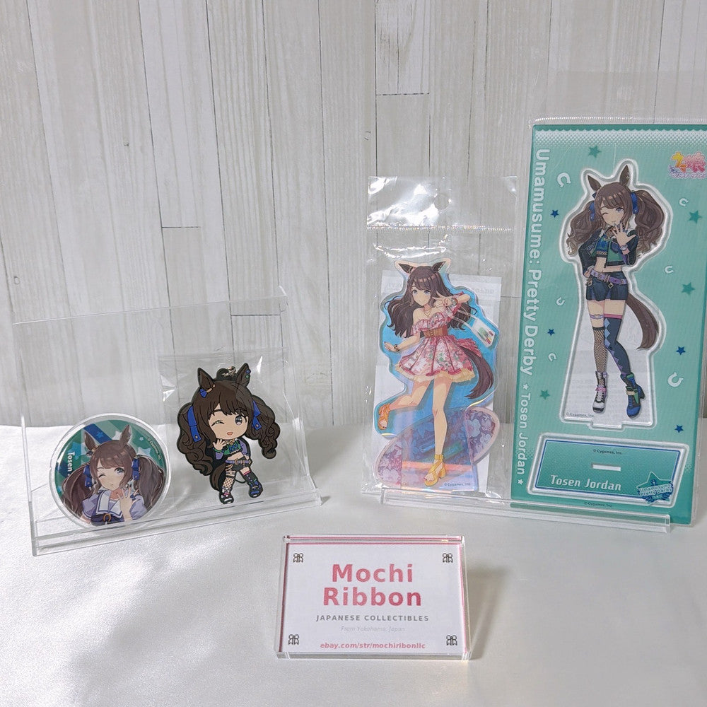 Tosen Jordan Special Set - Acrylic Stands, Rubber Mascot & Can Badge - Umamusume: Pretty Derby