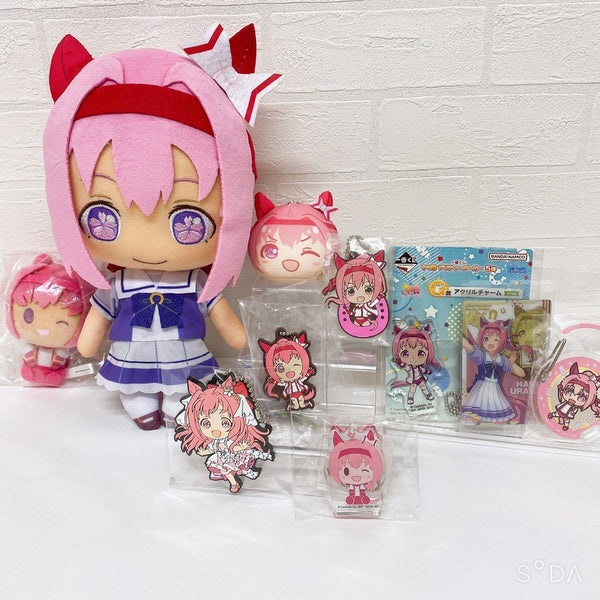 Haru Urara Special Set - Plush, Rubber Mascot, Acrylic Charm, Wafer Card - Umamusume Pretty Derby