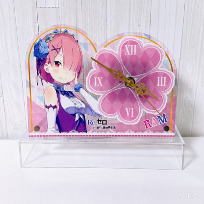 Ram & Rem Collectible Set - Re:ZERO -Starting Life in Another World- Acrylic Clock, Figures & Keychains - image 2