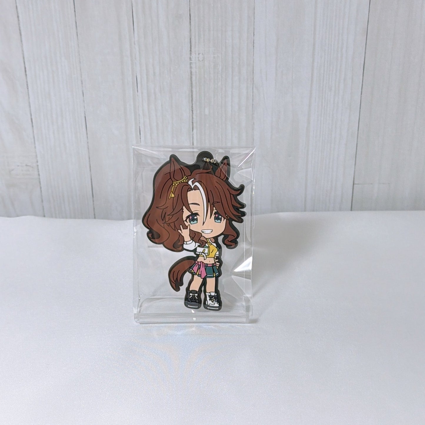 Mejiro Palmer 3pcs Set - Umamusume Pretty Derby Deka Keyholder, Aurora Acrylic Stand & Rubber Mascot